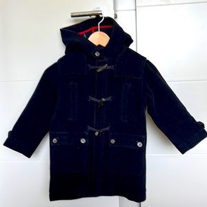 Jacadi kids size 6 navy blue wool jacket